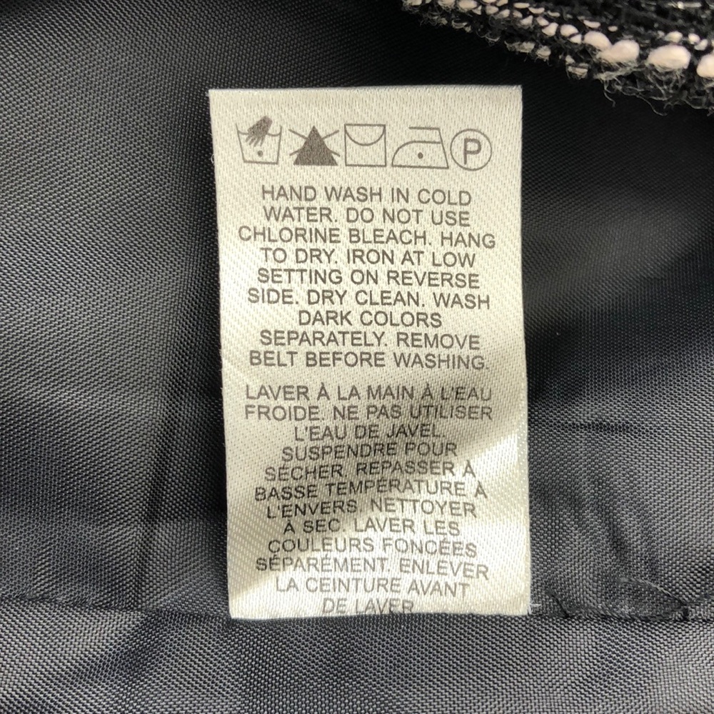 RW&CO. Black Grey Metallic Thread Straight Skirt - Picture 6 of 6